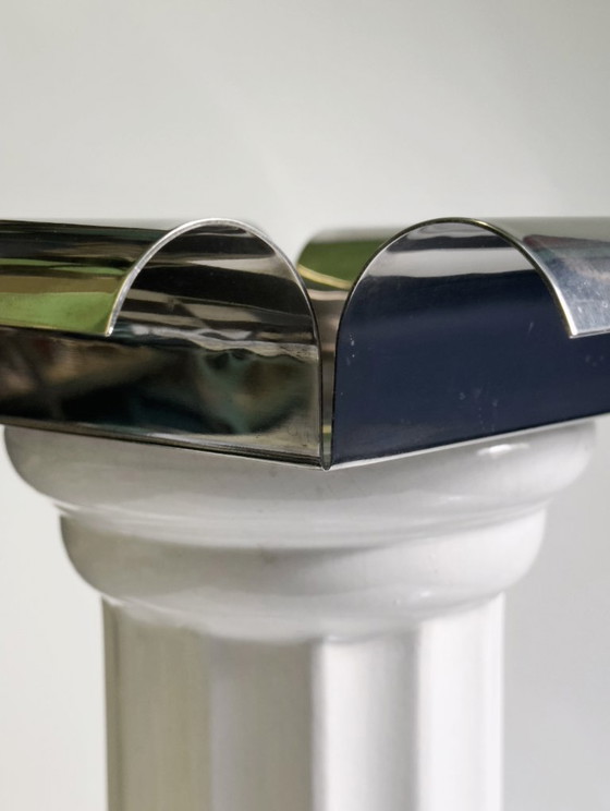 Image 1 of Coupe à fruits vintage Cleto Munari Italia plaquée argent, années 80.