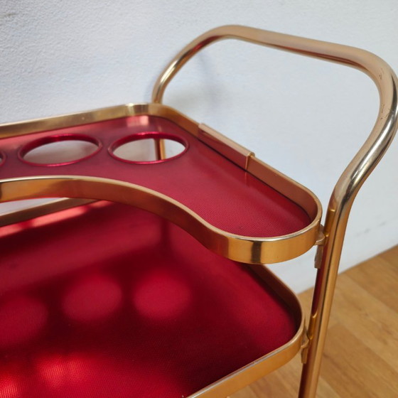 Image 1 of Vintage Barcart trolley drinks cart serving trolley Kaymet 