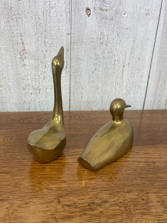 Image 1 of Coppia di anatre in ottone