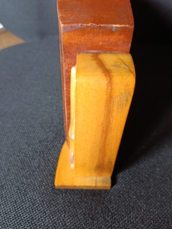 Orologio Sveglia Vintage Wehrle Art Déco in Legno e Radica – Anni 30/40 – Made in Germany – Wood (photo 4 of 8)