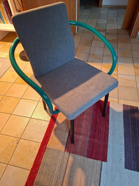 Image 1 of Chaise Mandarin d'Ettore Sottsass pour Knoll, verte