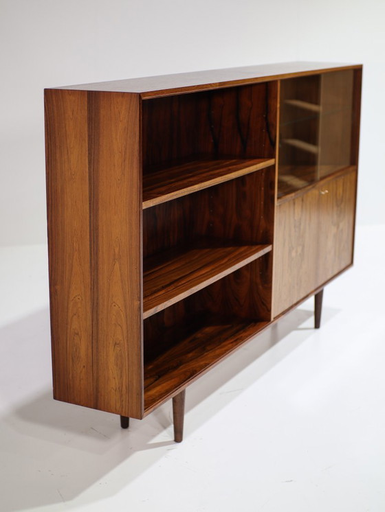 Image 1 of Palissander boekenkast wandkast vintage Deens