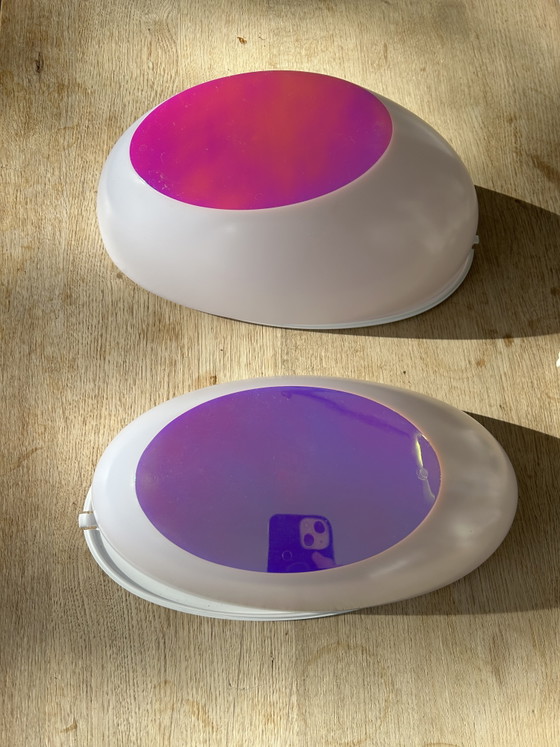 As good as new Set of 2 Luceplan Goggle Wall lights – Ross Lovegrove – Plastic (photo 2 of 7)