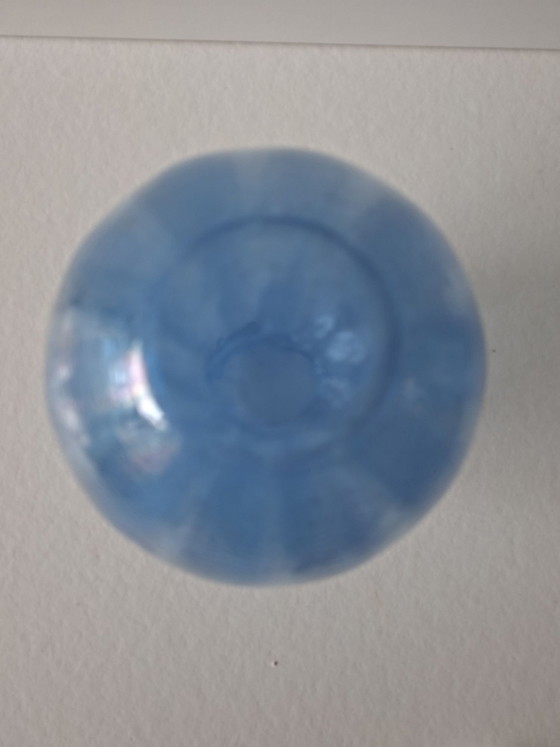 Vaas leerdam vintage, Vazen, Glas, Blauw (foto 4 van 7)