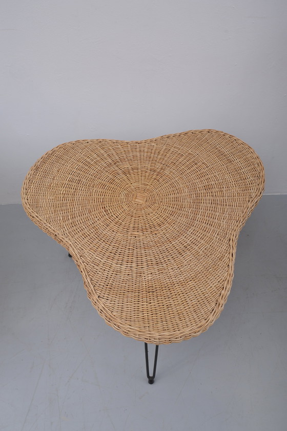 Image 1 of Sillones de ratán con mesa (años 50)