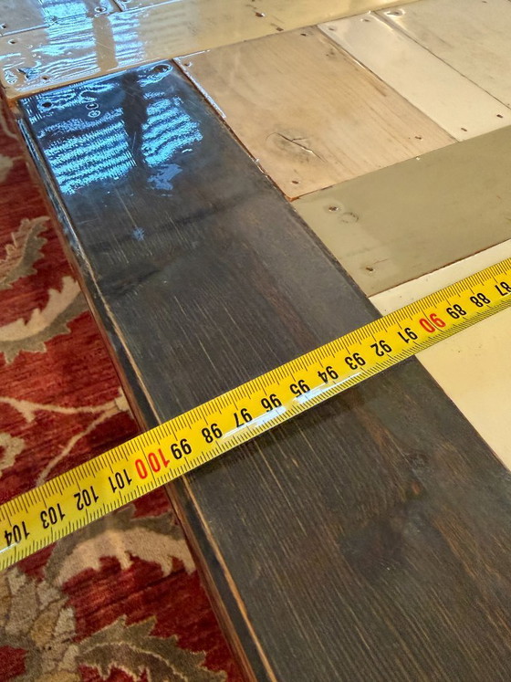 Piet Hein Eek – Mesa de Comedor Original de Madera Reciclada con Patas en T (Alto Brillo) – 260 cm – Como (photo 11 of 21)