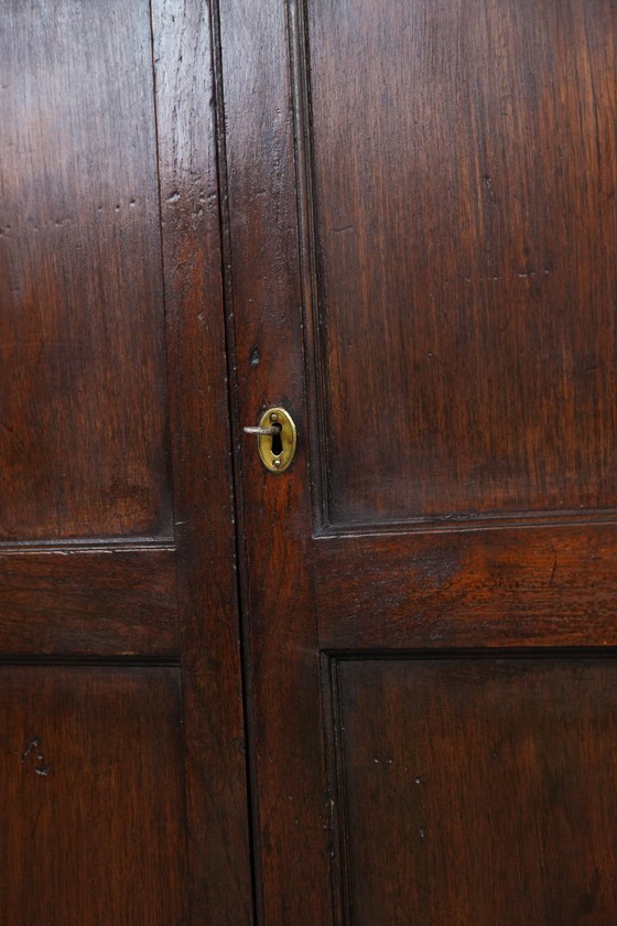 Image 1 of Antico mobile/cassettiera inglese in rovere dei primi anni del XIX secolo