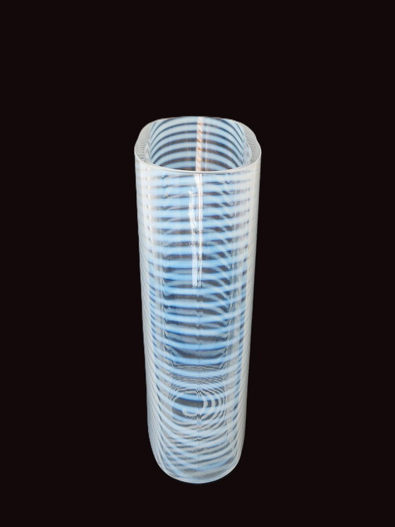 Image 1 of Kosta Boda - Large Size Zebra Vase by Bertil Vallien - Signed