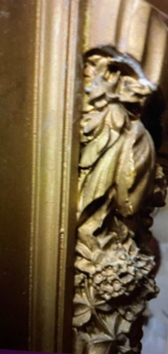 Image 1 of Gigantische Antieke Franse Spiegel - 220H x 115B