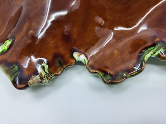 Image 1 of Taza de cerámica verde Vallauris Francia Costa Azul 1970