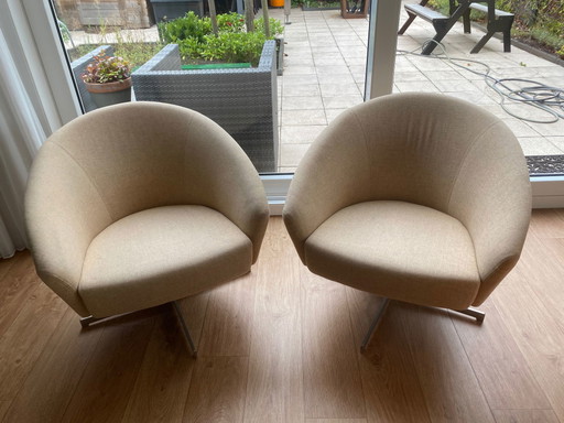 2 x fauteuils pivotants Hulshoff