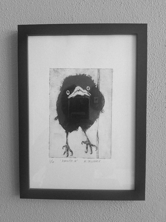 Tetra-pak ets/ 'Kauwtje' – Kunst, Papier (photo 5 of 6)
