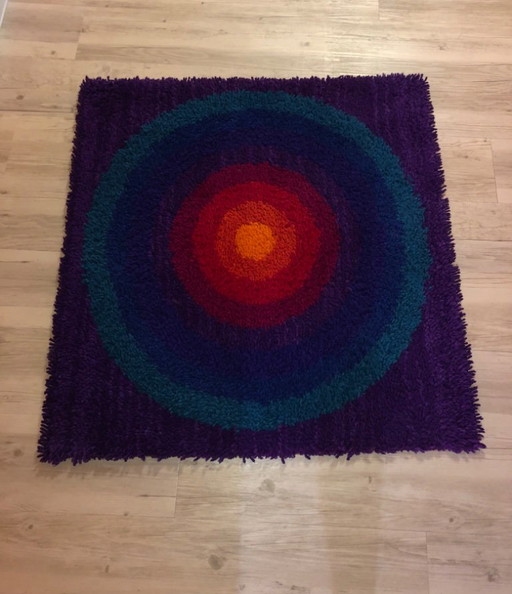 Tapis Verner Panton Tisca Circle – vloerkleden en tapijten, Wool