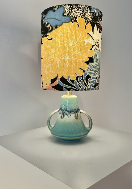 Image 1 of Japanese vase lamp with ethereal shade - Japandi style