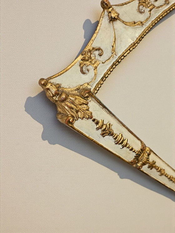 Image 1 of specchio da parete vintage Palladino Rococò Fiorentino, specchio dorato