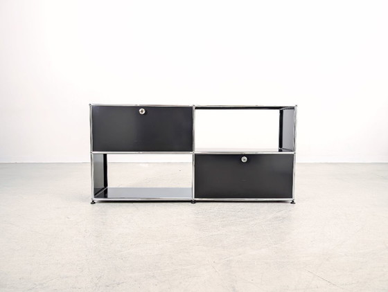 Image 1 of Original USM Haller Sideboard 2x2 black Chest of drawers Sideboard