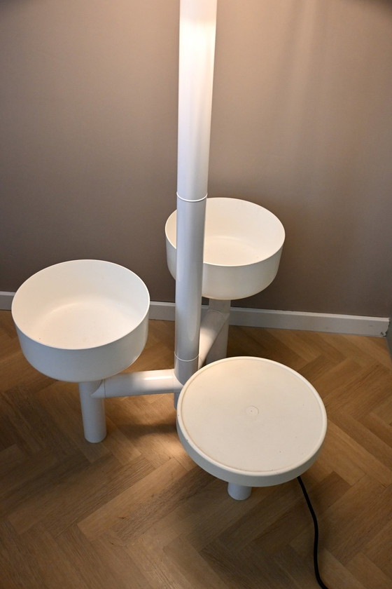 Image 1 of Floor lamp Ypma BV ‘Chantal’ with plant holders, space age 70s