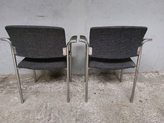 Image 1 of 2 x vintage gray armchairs
