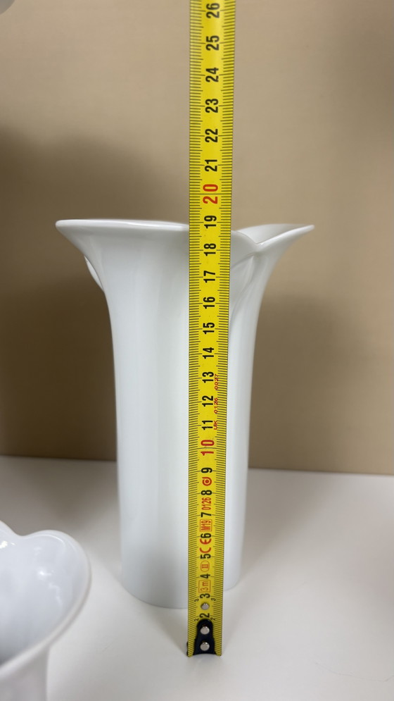 Set di 4 vasi Corso Cnospa in porcellana bianca, Arzberg, Germania. – Porcelain (photo 8 of 12)