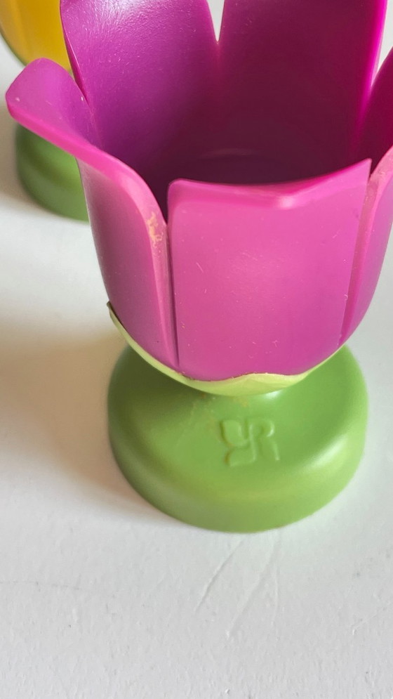 Image 1 of Vintage Tulip Egg Cups