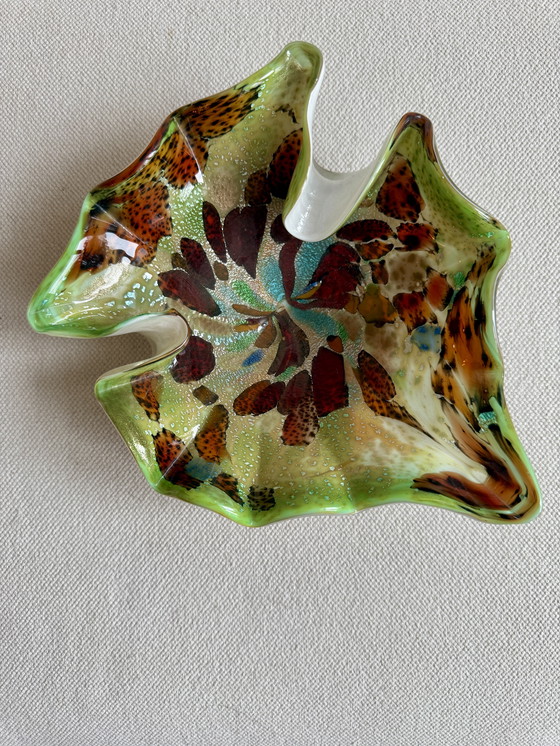 Image 1 of Murano (Italië) handgemaakt glazen schaal/asbak jaren’60