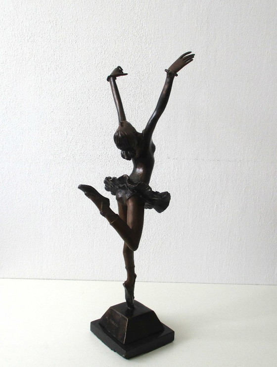 Auguste Moreau, Bronze Art Nouveau Skulptur einer Ballerina – Kunst, Marble (photo 2 of 11)