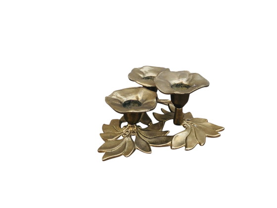 Image 1 of Kandelaar in stile art nouveau vintage con fiori 