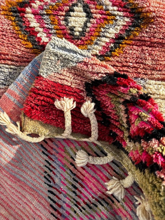 Image 1 of Marokkaanse loper 80 x 300 cm – Handgemaakt wollen Berber haltapijt met geometrisch patroon