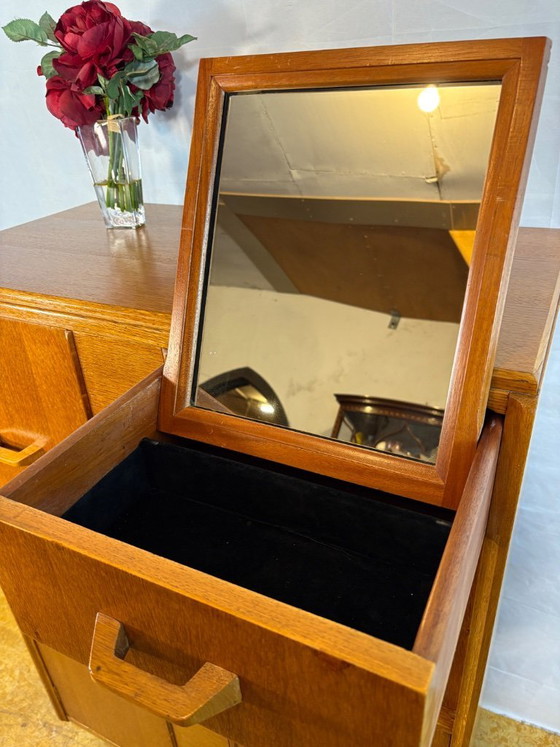 Image 1 of Mid-Century Retro Vintage Oak Compactum Gentleman’s Wardrobe by G Plan E. Gomme c.1950–1960    Gold Stamp • Space-Saving Design 