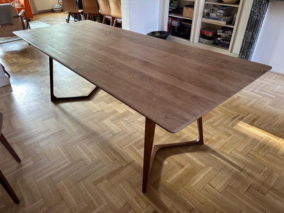 Image 1 of Time period walnut dining table