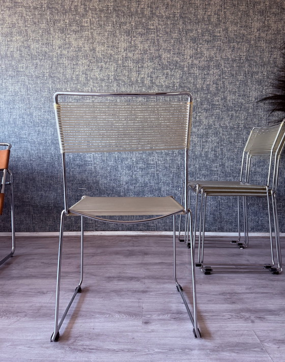 Image 1 of 4x Spaghettistoelen van Giandomenico Belotti voor Alias, ca.80s