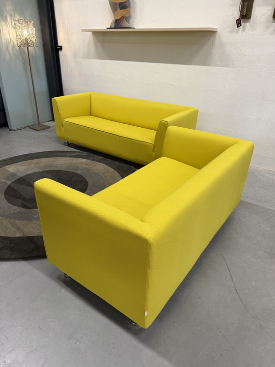 Image 1 of Gelderland 4800 Sofagarnitur, 2,5- und 2-Sitzer, Stoff Gelb