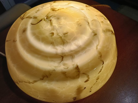 Image 1 of Lampada Art Déco in Vetro Marmorizzato Anni 30’ (G.E.B Kunstglas)