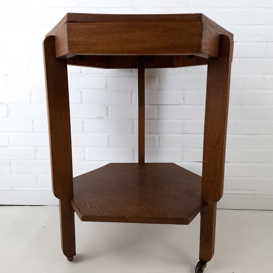 Image 1 of Vintage art deco bijzettafel skyscraper jaren 20/30