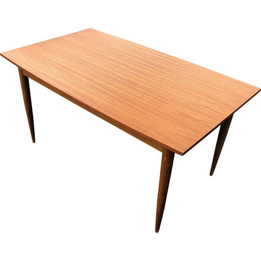 Table scandinave vintage en teck, 1960