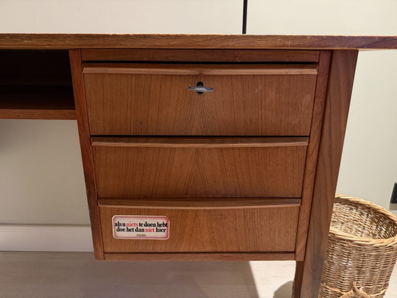 Vintage Wooden Desk / Writing Desk / Retro Desk (photo 5 of 10)