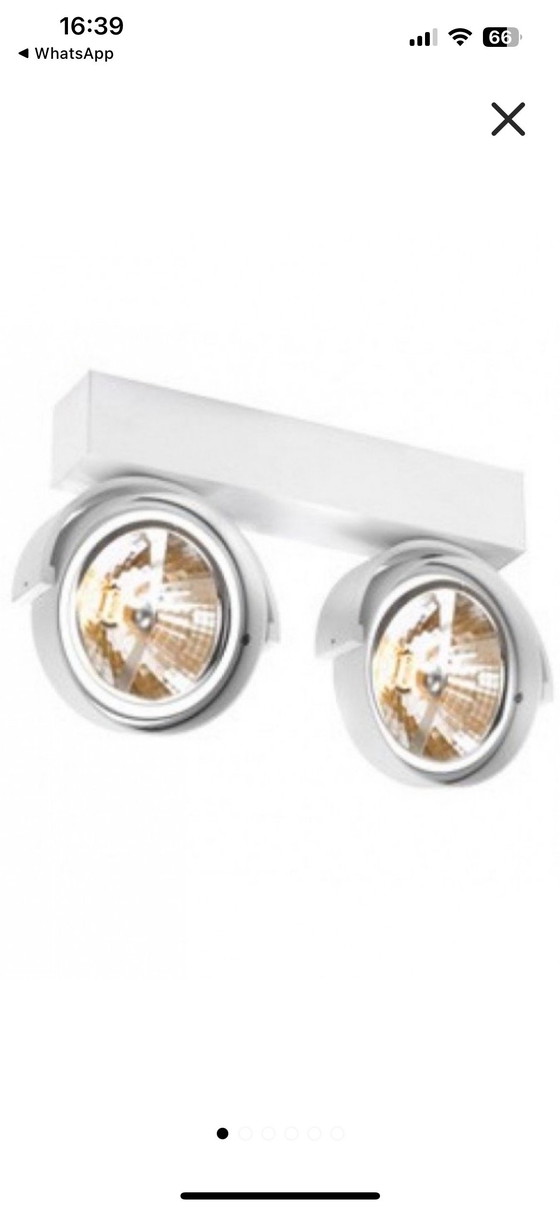 Image 1 of Delta Light Dubbele Spot  Rand, Wit 