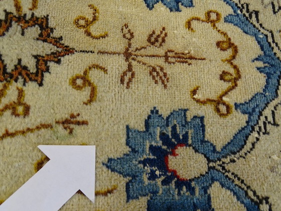 Image 1 of Exklusiver, halb antiker XXL-Keshan-Teppich – 428 x 318 cm – handgeknüpfter Perserteppich