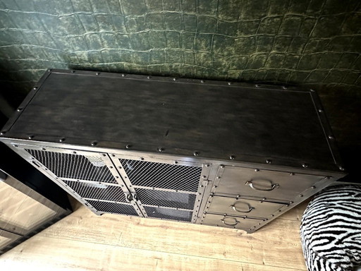 Industrial style metal cabinet