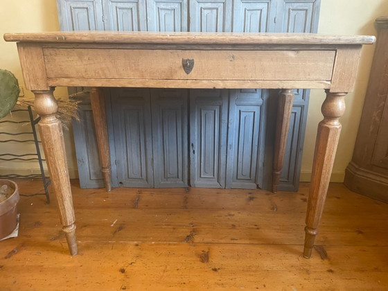 Image 1 of Tavolo in rovere, tavolo da pranzo, tavolo da lavoro, scrivania, antico francese