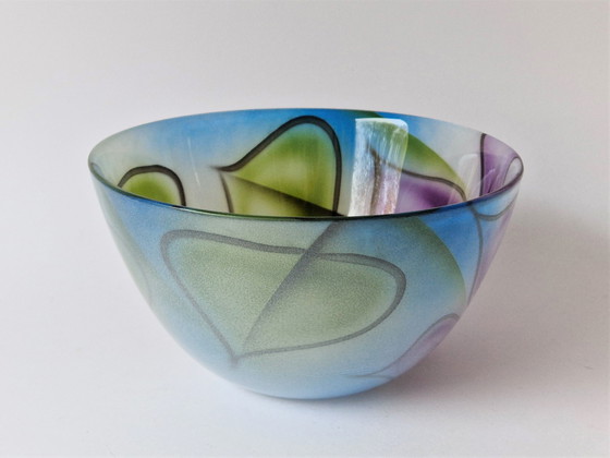 Image 1 of Anders Lindblom (Nybro) - Bol peint à la main - Signé