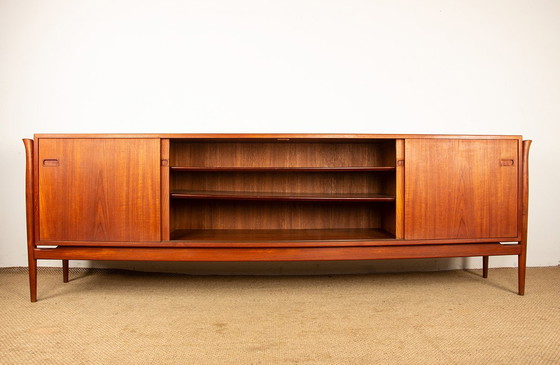Image 1 of Credenza danese in teak molto grande 255 cm 1960.
