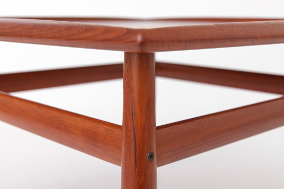 Grete Jalk pour Glostrup Table d'Appoint Danoise en Teck, années 60, Design Scandinave Mid-Century Moderne (photo 7 of 11)
