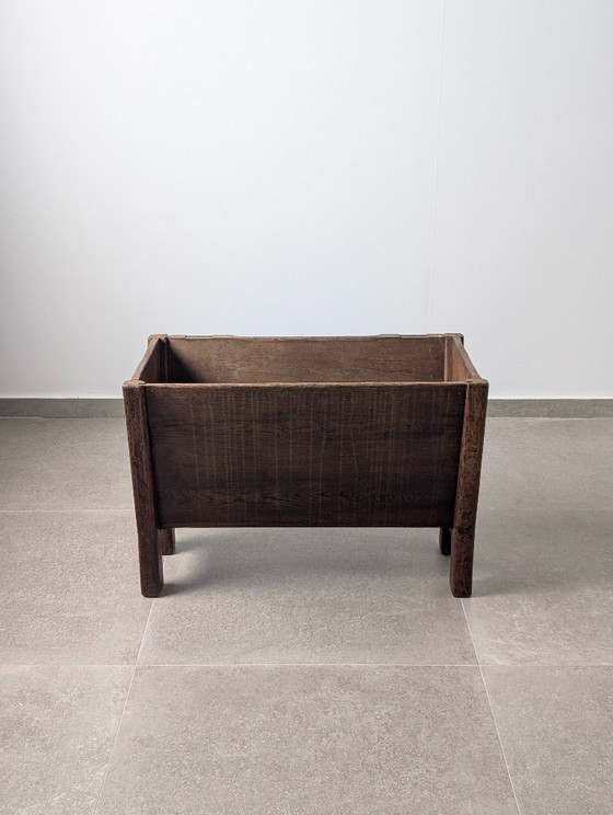 Image 1 of Wabi-Sabi Danish Solid Wood Planter, Aarhus, Denmark, 1940s