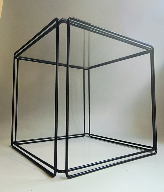 Image 1 of Set Of 2 Black Max Sauze Isocele Cube Side Table