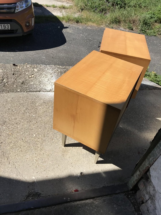 Comodini Mid-Century, anni '50, Set di 2 – Mid Century Modern (photo 2 of 10)