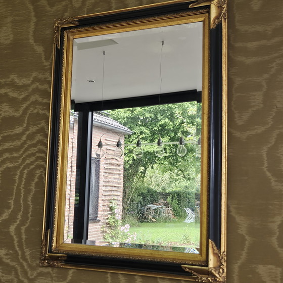 Image 1 of Baroque mirror black with antique gold