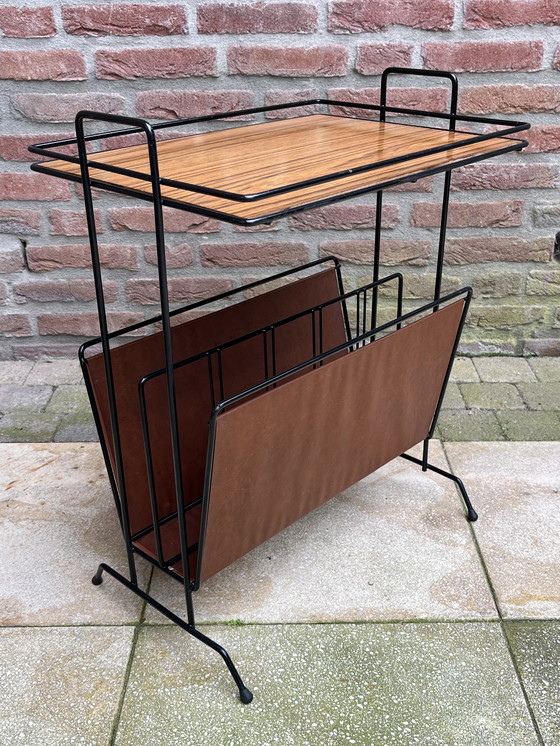 Image 1 of Table de lutrin vintage à armature métallique | 1950-1960 | Très bon état !