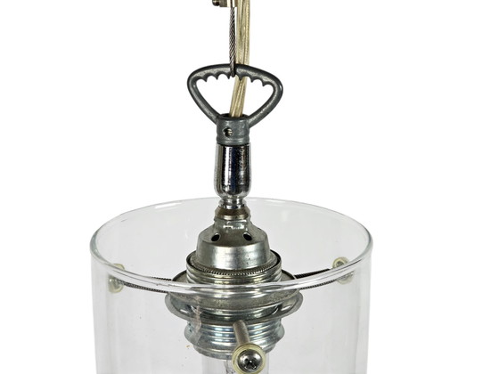 Image 1 of Design hollandais - Pola International Amsterdam - lampe suspendue - verre - métal - années 1990