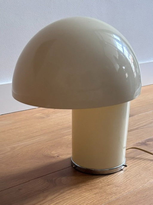 Leila 1010 Tischlampe, cremefarbener Kunststoff